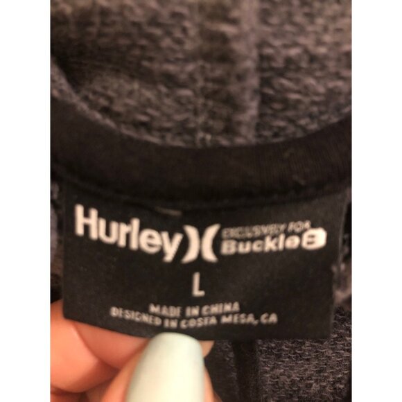 Hurley for Buckle Charcoal Grey hoodie Large - Picture 6 of 6